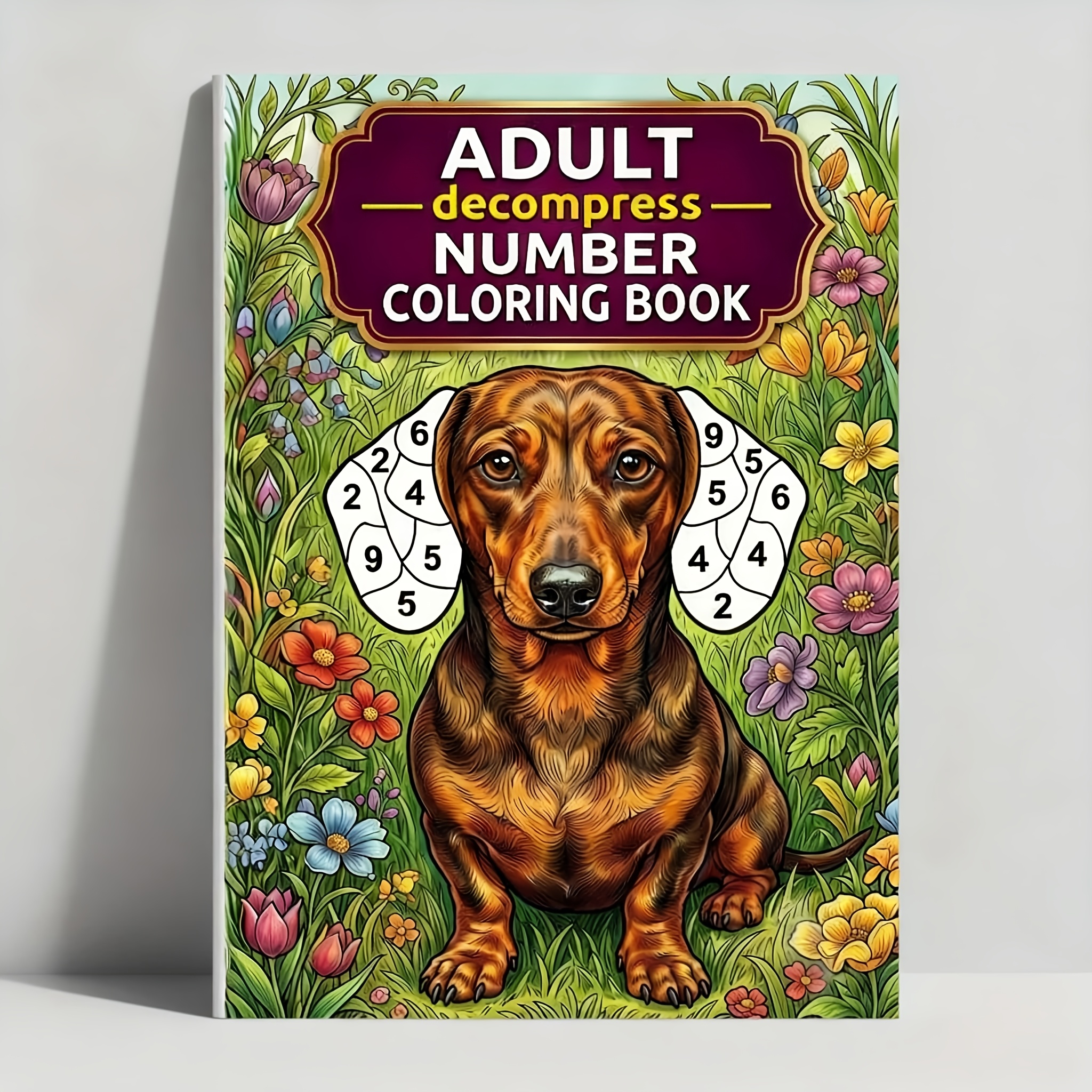 TEMU Libro da colorare con a tema animali, 1 pezzo, 40 . secondo numeriche corrispondenti. Un libro da pittura antistress per adulti. Un regalo per e