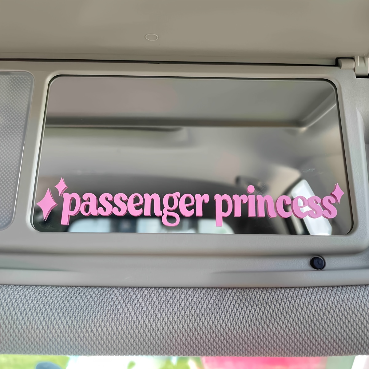 

Star Princess Vinyl Decal - & Weather-resistant Makeup Mirror Sticker For Cars And Motorcycles, To Any