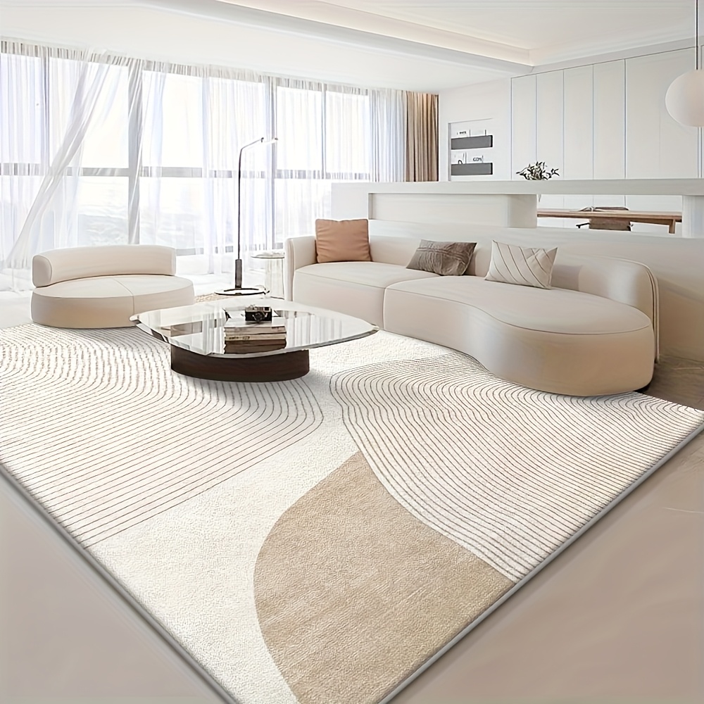 TEMU Velvet 850g Floral Washable Modern Mat Highquality Living Room Mat Retro Multifunctional Mat For Living Room And Dining Room Vibrant Color