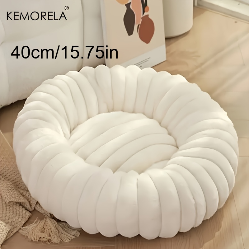 TEMU KEMORELA [ de Donut para Cobayas] Cama Lujosa y Confortable de Rosquilla | Casita , Acolchada e Impermeable - Ideal para conejos, hámsters,