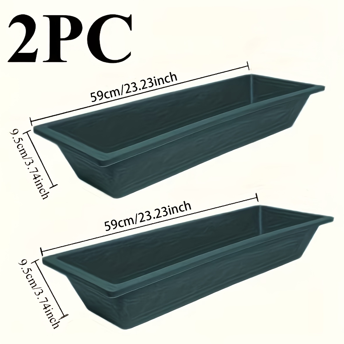 Set Of 2 Thickened Poultry Feeding Troughs | Design For Feeding And Watering | Suitable For Farms, Backyards, Poultry Houses, And Home Raising