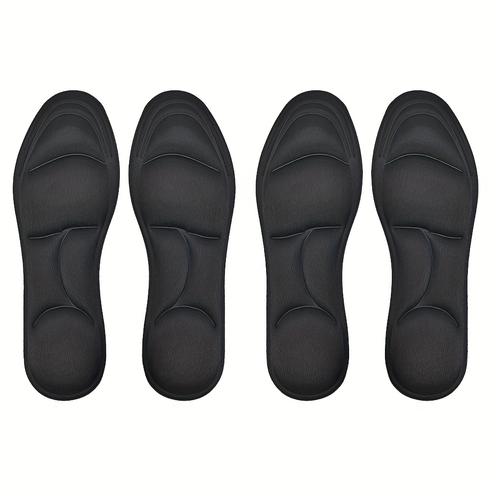 TEMU 5d Insoles Thickened Memory Foam High Elastic Arch Support Insoles Suitable For Sneakers High Heels Athletic Shoes
