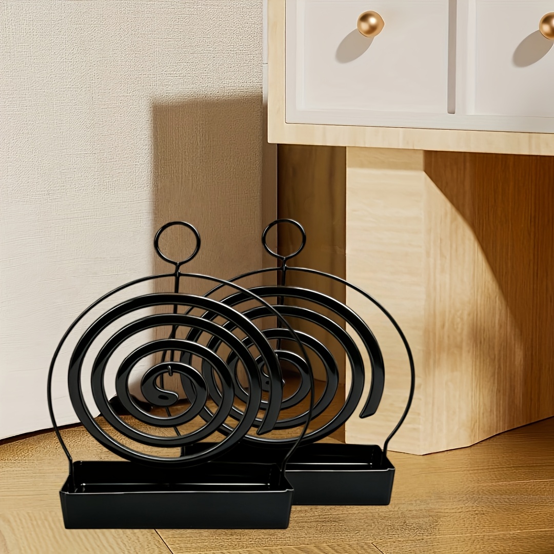 Image of 2 Coil Holders, Sandalwood Incense Holders, Metal Material, , Suitable For Hanging Coils Or Sandalwood Incense, Ideal For Decorating Living Rooms/bedrooms And Outdoor Camping