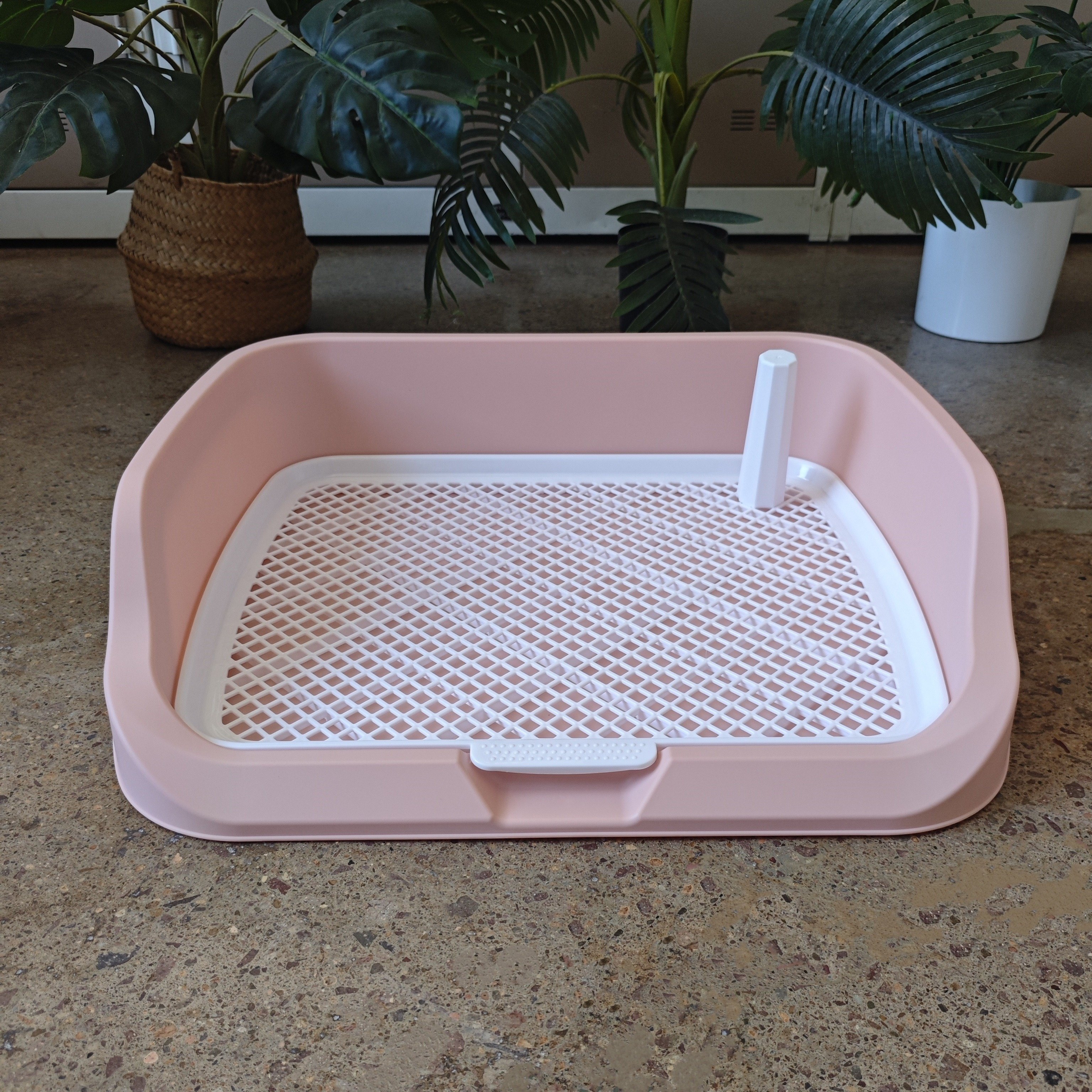 

Extra-large High Fence Dog Potty With Easy-access Mesh Tray - Vibrant Colors, Ideal For Small To Medium Breeds