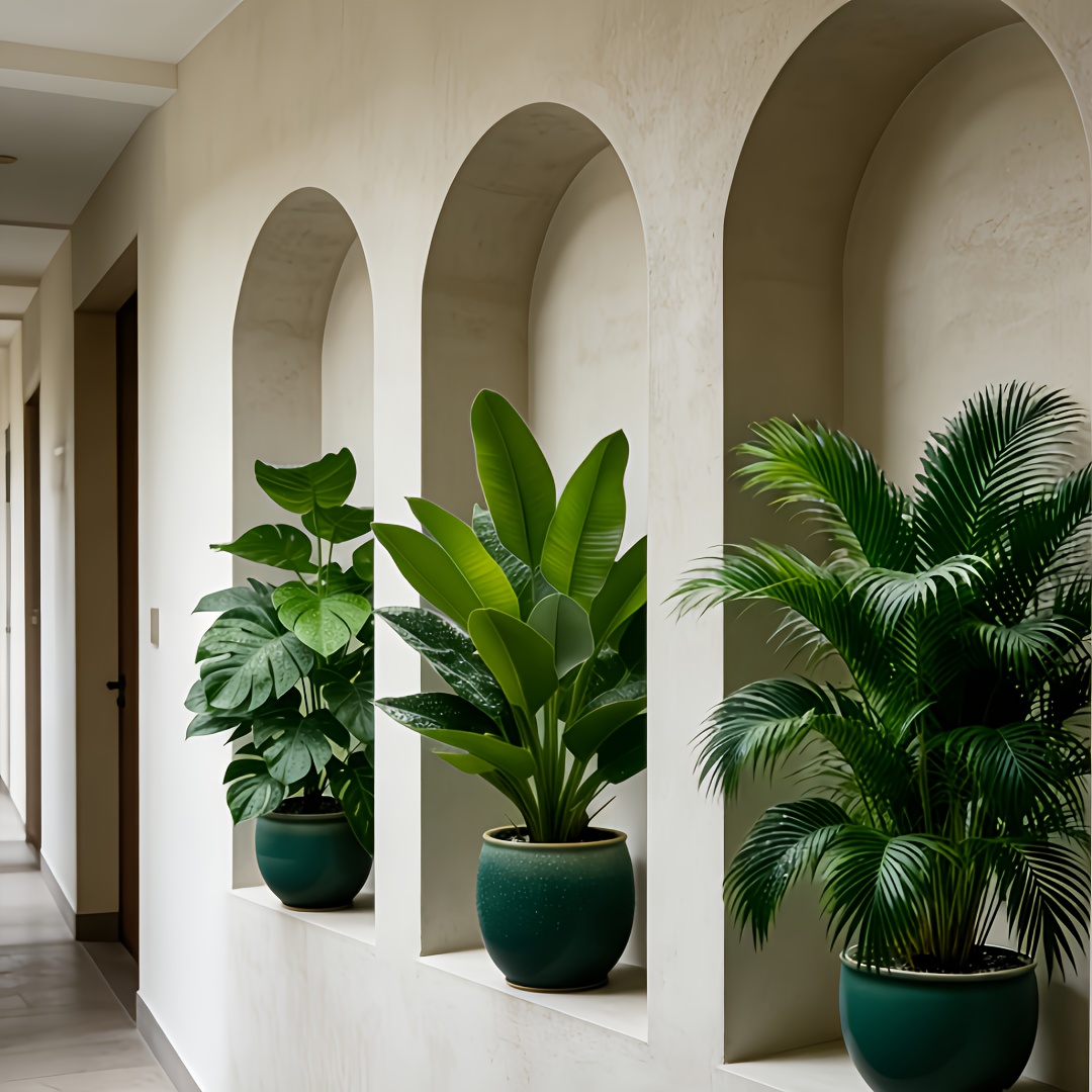 Ensemble de 3 Plantes Artificielles à Grandes Feuilles - Monstera Luxuriant et Palmiers, Bananiers, Adaptées à l'Extérieur - Arbres Décoratifs Tropiques à Large Feuillage Sans Entretien, Plantes en Pot pour Intérieur/Extérieur Toute l'Année, Arbustes Faux Style Nordique pour Mariage Hôtel Jardin