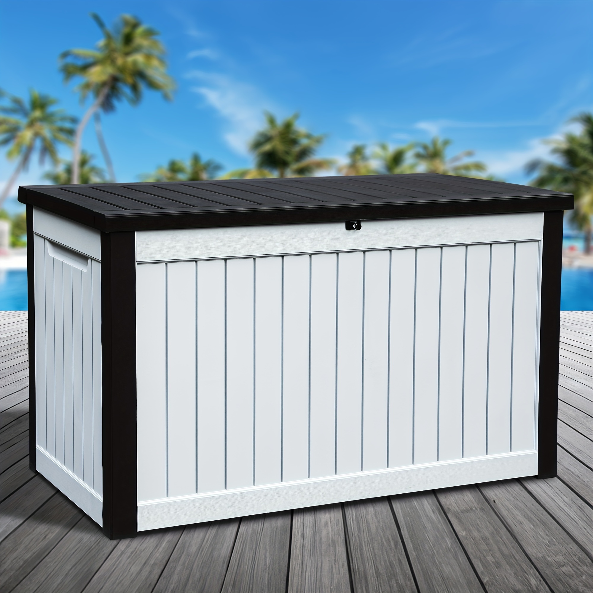 

Homiflex 230 Gallon Large Outdoor Storage Deck Box For Patio Furniture Outdoor Cushions, For Patio Furniture, Outdoor Cushions, Garden Tools & Sports/pools Equipment, Off-white