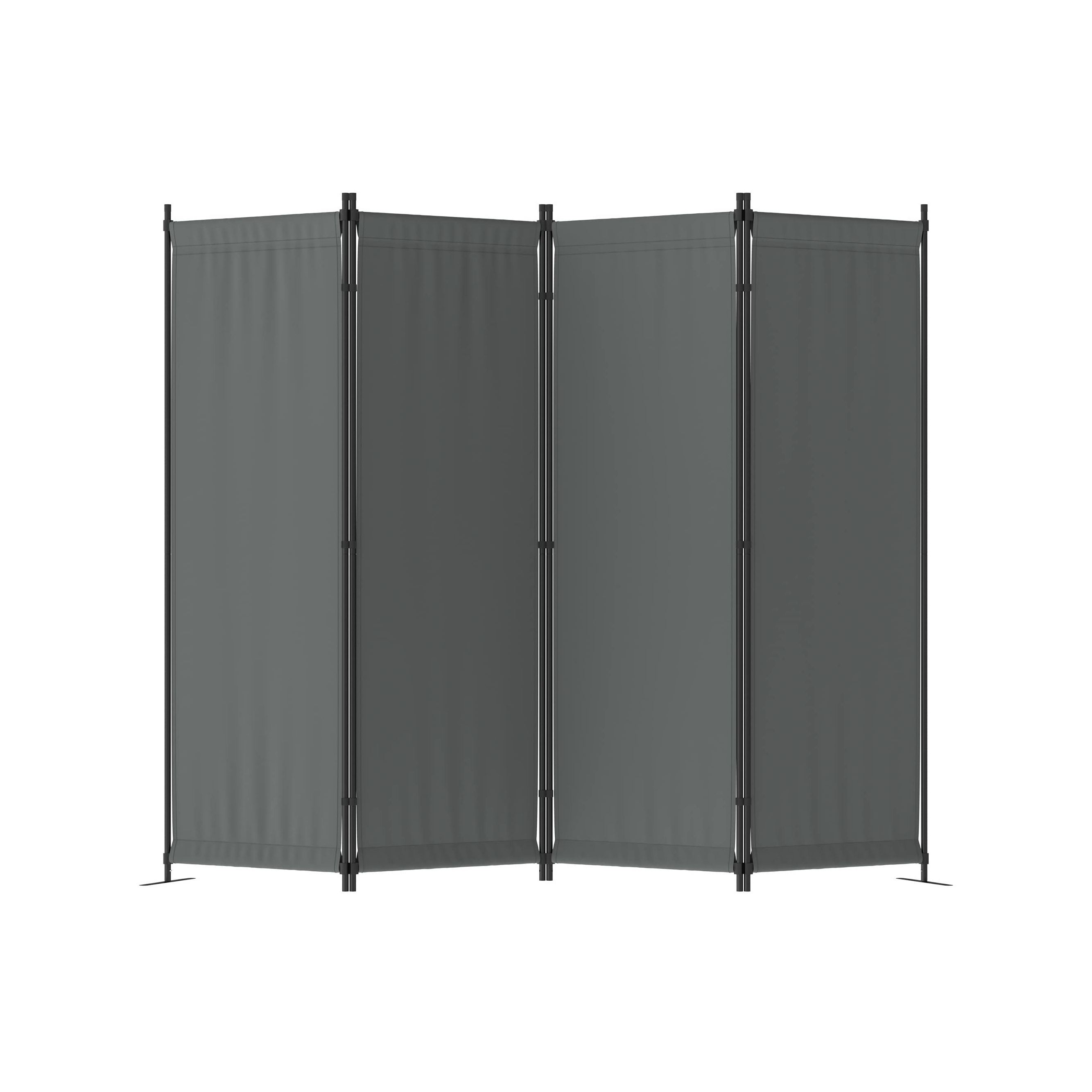 

Room Divider Folding Privacy Screens 4 Panel Partitions 88" Dividers Portable Separating For Home Office Bedroom Dorm Decor (grey)