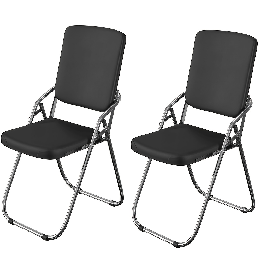 A Pair Of Office Chairs Featuring Back Support, Ideal For Workplace Settings, Measuring 46x53x86cm, In Black Color