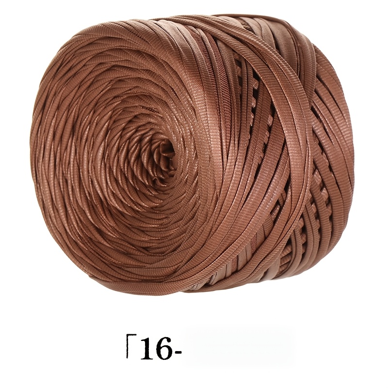 TEMU Fil de cuir synthétique Premium 200G, fil de ruban mat, matériel de à , adapté aux sacs de crochet et de , pantoufles et à la fabrication de