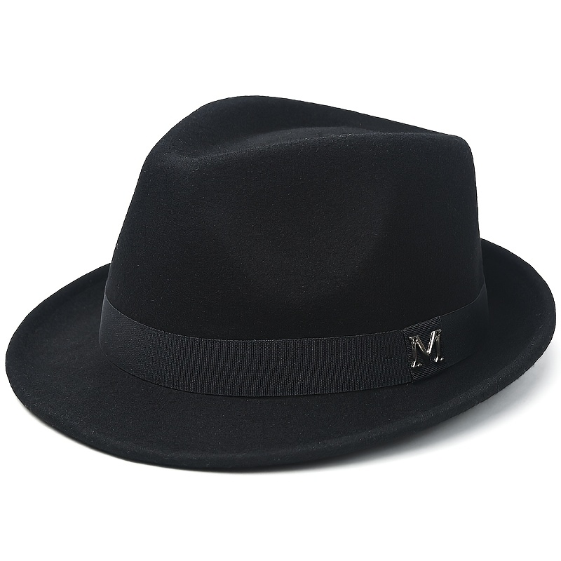 1pc Men's & Women's Classic Solid Top Hat - Elegant French Style Suitable For Winter Outdoor, Weddings, Jazz Events, - English Hat For Formal Occasions, Versatile For