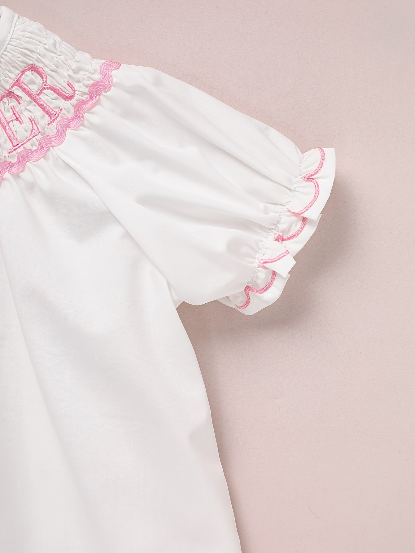 big sister smocked dress in blue hand smocking big sister - Temu