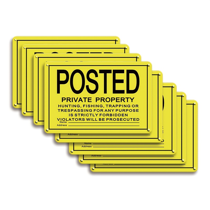 Alu-Schild „Private Property No Fishing“ 35,6x25,4 Cm – Wetterfest, Vorgebohrt, Für Garten & Grundstück