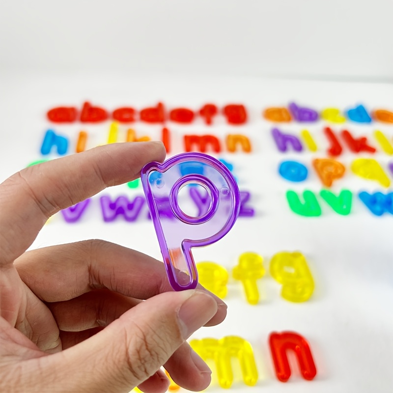 48/52/78pcs Random Colour Letters & Numbers Teaching Tool Set