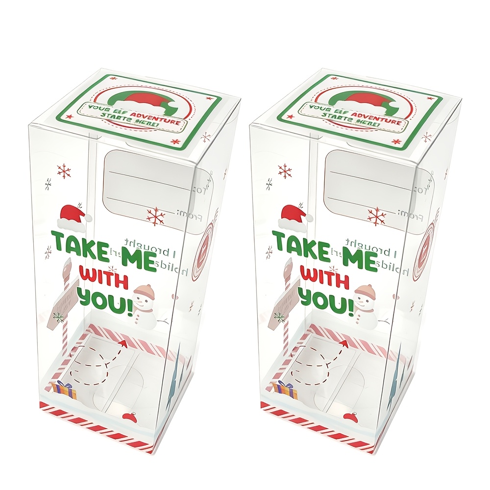 TEMU Christmas Decoration Box, Elf Props, Elf " " Box