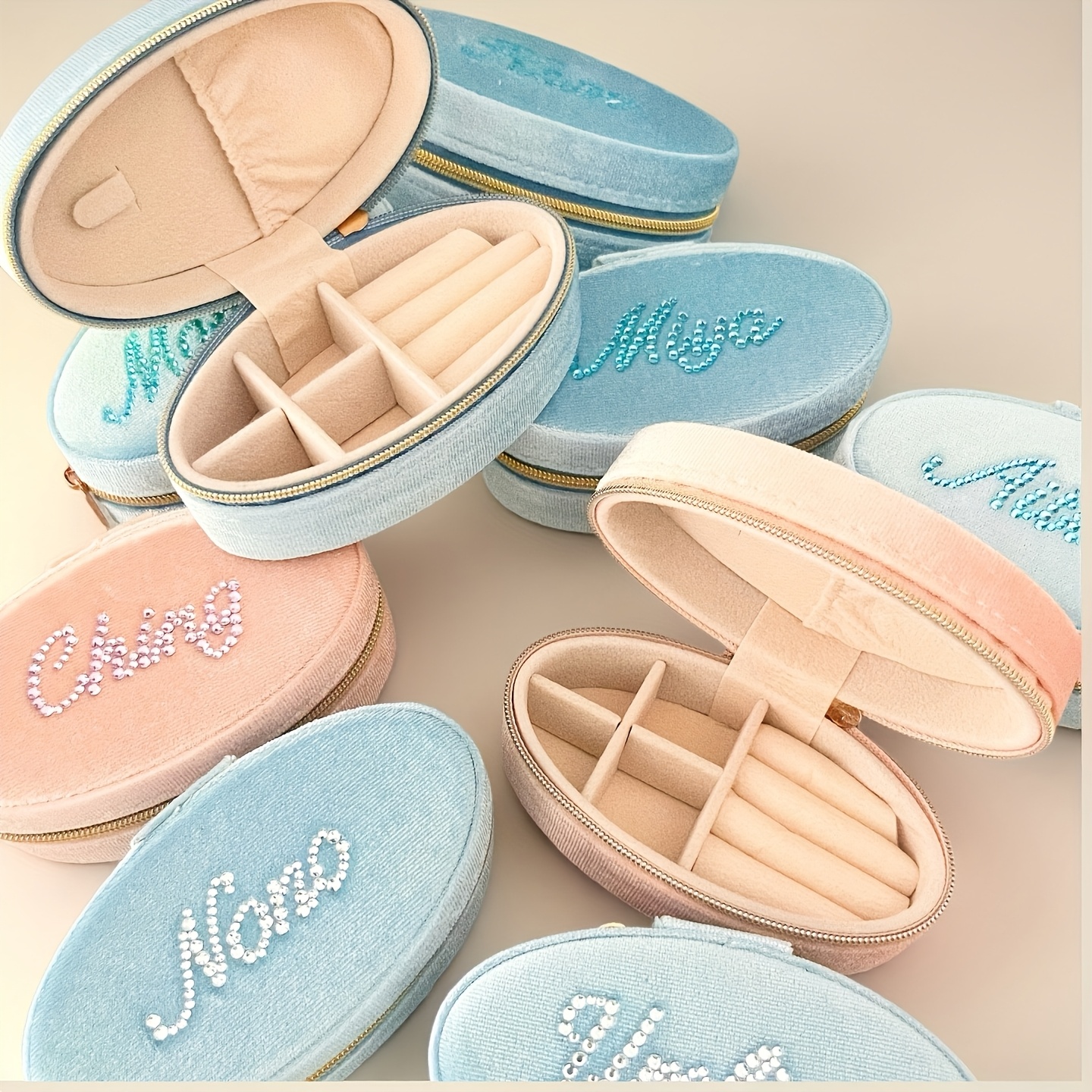 Personalized Rhinestone Custom Jewelry Box