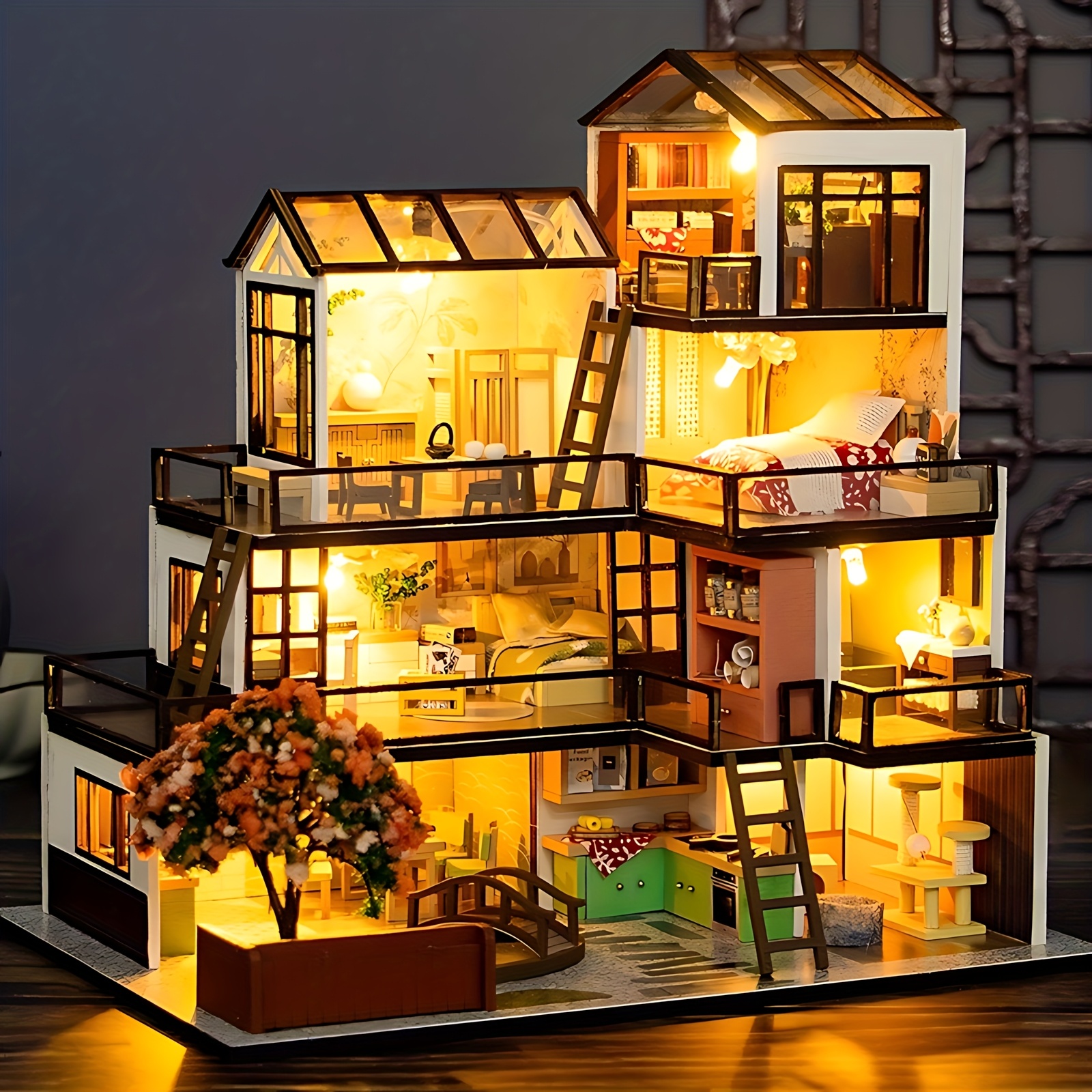 Ecas Rustica Casitas De MuÃ±ecas Casitas De MuÃ±ecas Miniatura Las