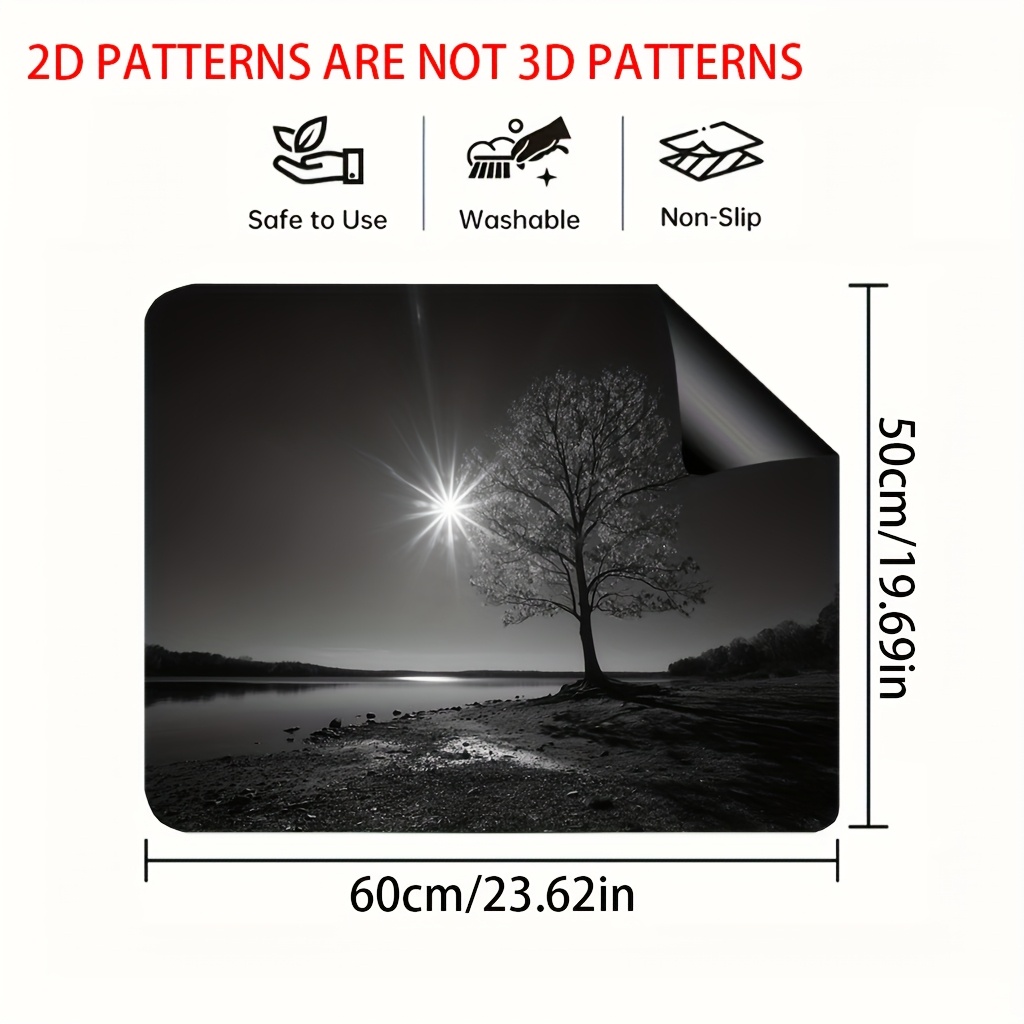 TEMU 1 pieza, Protector de Placa de Cocina con Impresión 2D , Paisaje y , Decoración de Mesa para Cocina, para Accesorios de Cocina de con ,