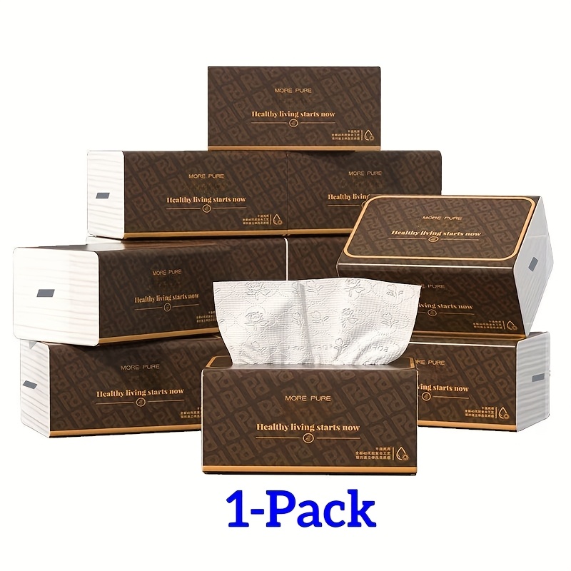 TEMU Lot de 400 serviettes de grande capacité à 5 épaisseurs gaufrées - Pâte de bois vierge naturelle, haute absorption et durables pour , de bain, ,