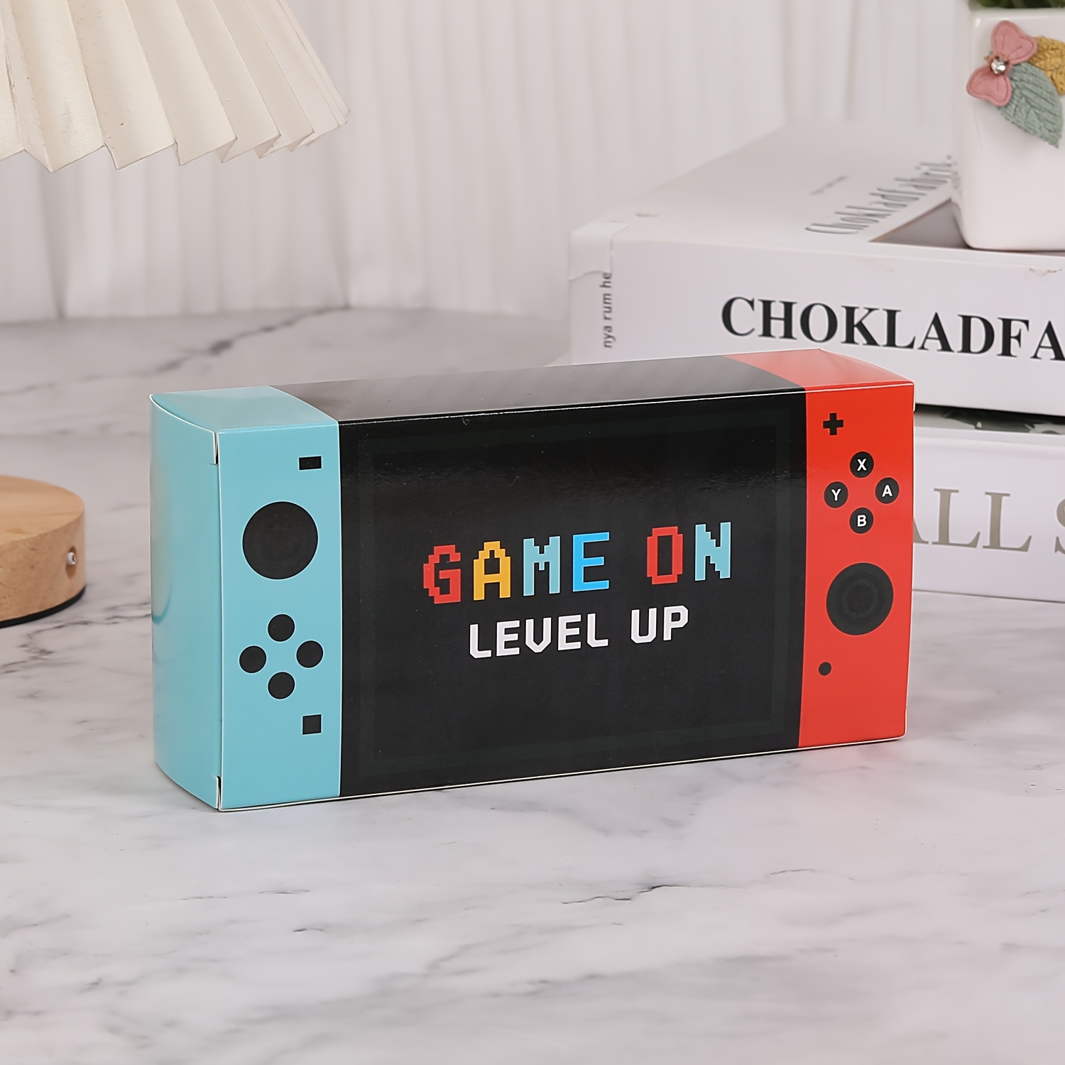 TEMU Gift For Her/him 6pcs Game-themed Design Party Gift Box Packaging, Birthday Party, Wedding, Christmas, Halloween, Small Business Packaging Box,