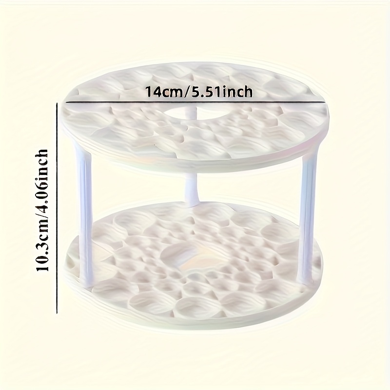 360 rotating paint brush holder space saving white desktop organizer with polished   ceramic coated plastic inserts for art  s pens makeup tools elegant design for home or office office desk accessory modern white organizer polished   paint   paint brush organizers Product details 2