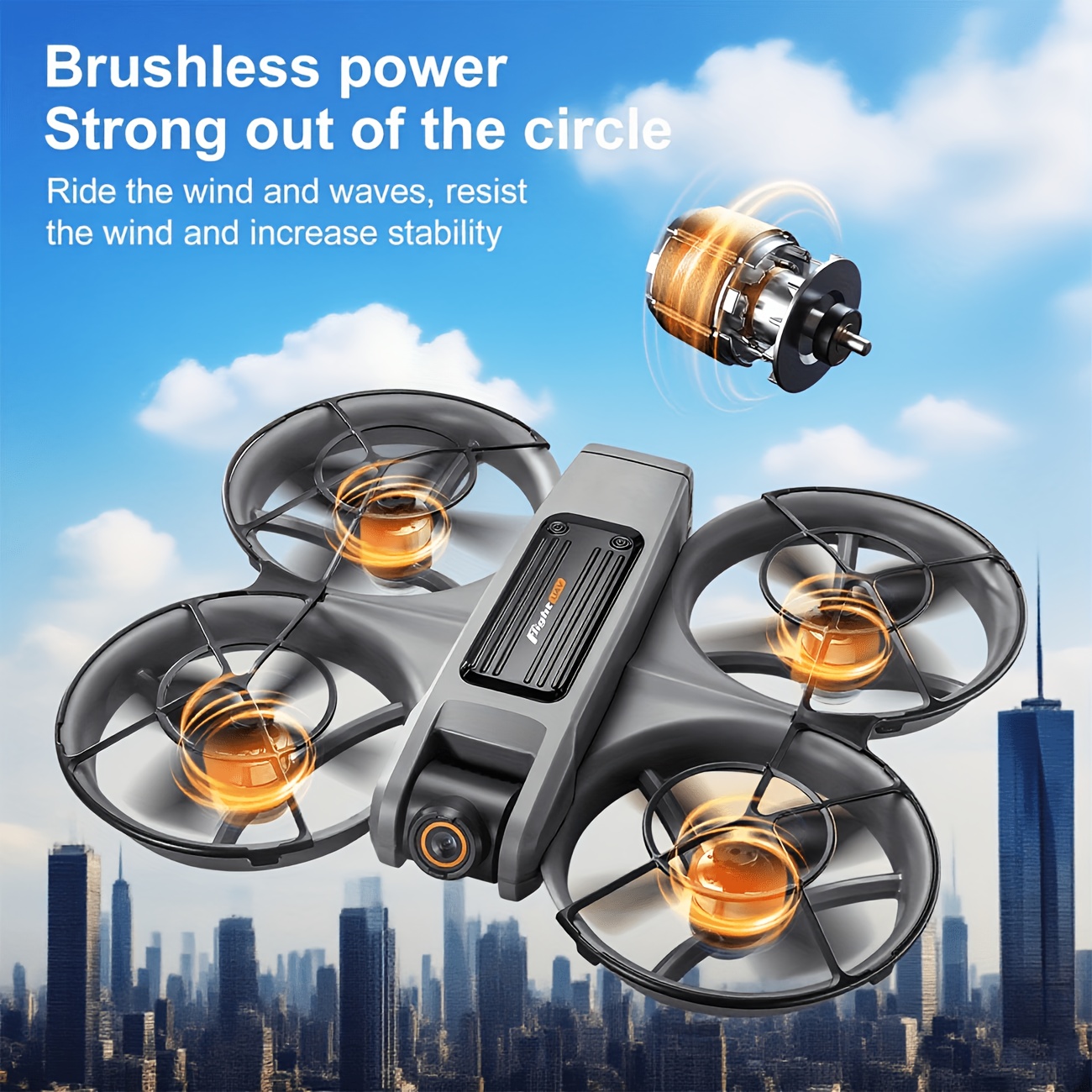 Mini Foldable RC Drone with Dual Cameras and Screen Remote, 360° Protection, Optical Flow Hover, 3 Speeds, Long Battery Life, Easy for Begin