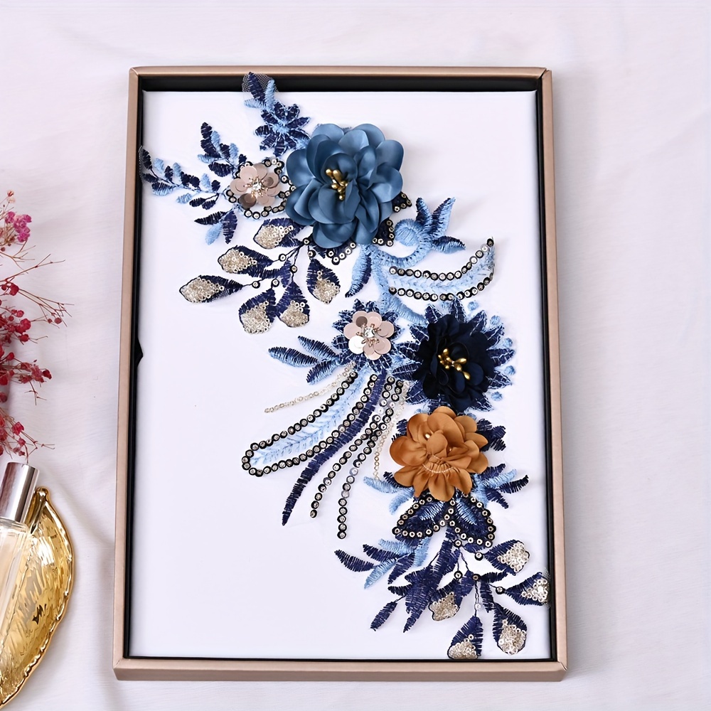 3d Hollow Lace Embroidery Trim Decorative Lace Fabric Patch