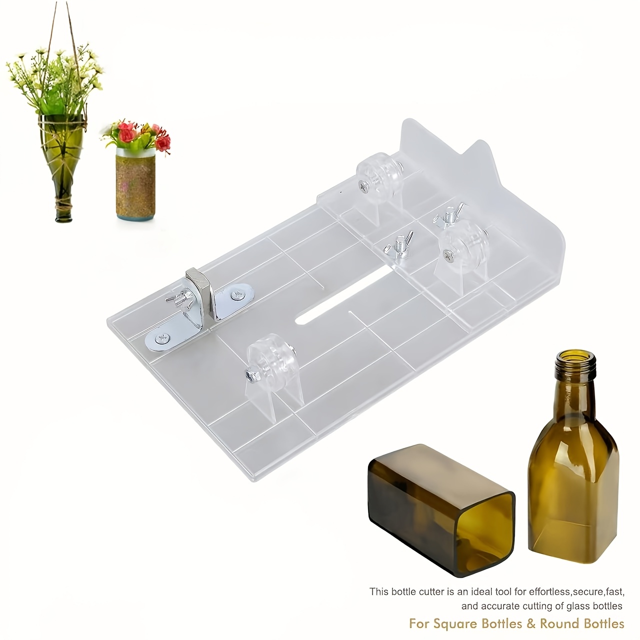 TEMU Bottle Body Cutting Tool, Glass Cutter, Thickened High-strength Board, Cutting Head, Wine, Wine Bottle