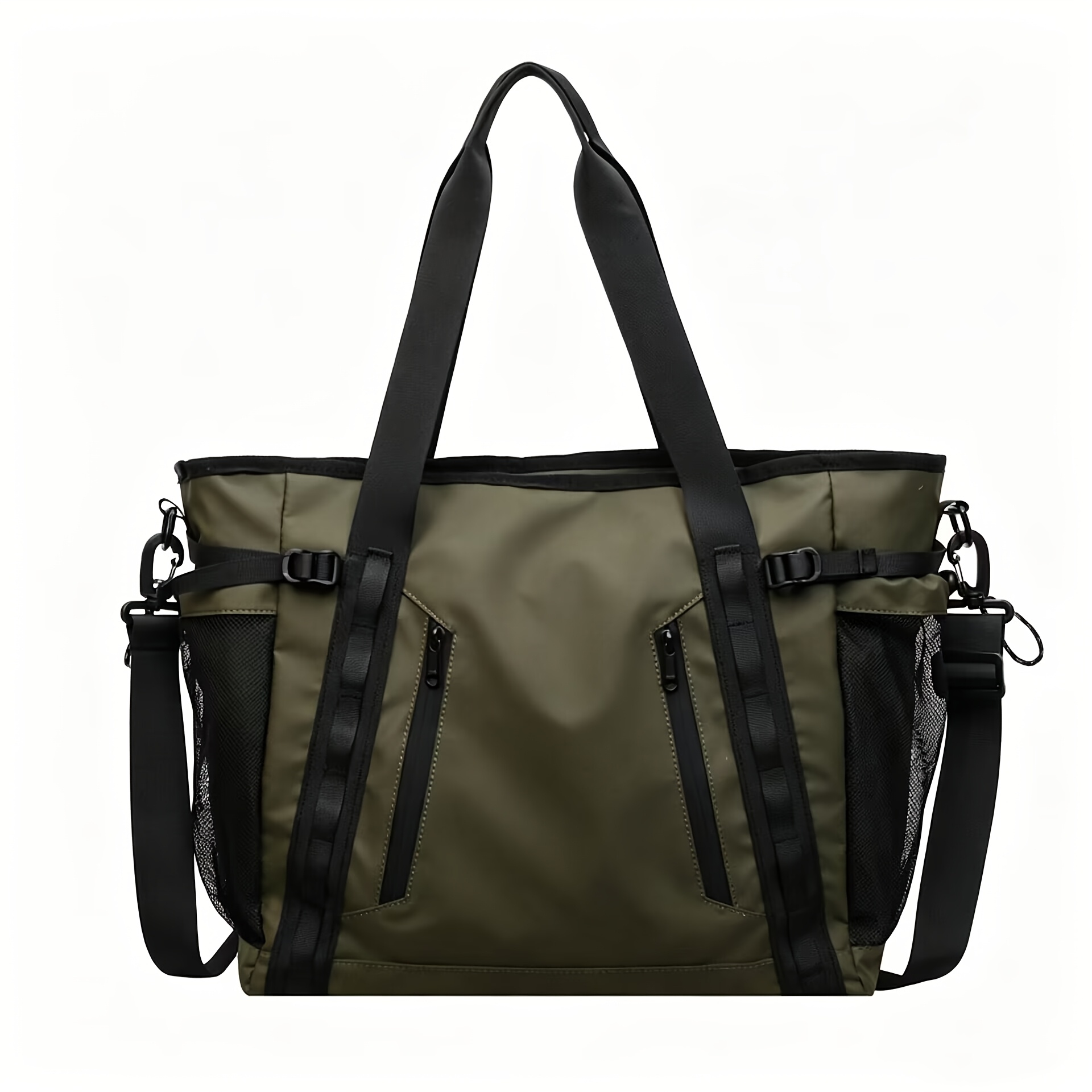 TEMU 2026 New Style Cargo Crossbody Bag, Large Capacity Commuter Tote, Sports Fitness Women', Outdoor Travel Shoulder Bag Men's Business Briefcase