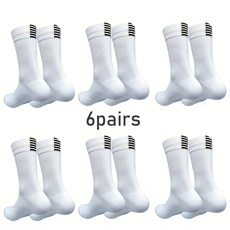 TEMU 6-pair/8-pair/10-pair Cycling Socks, Comfortable And Soft, Sweat-absorbent And Breathable, Suitable For Men And Women For Indoor And Outdoor