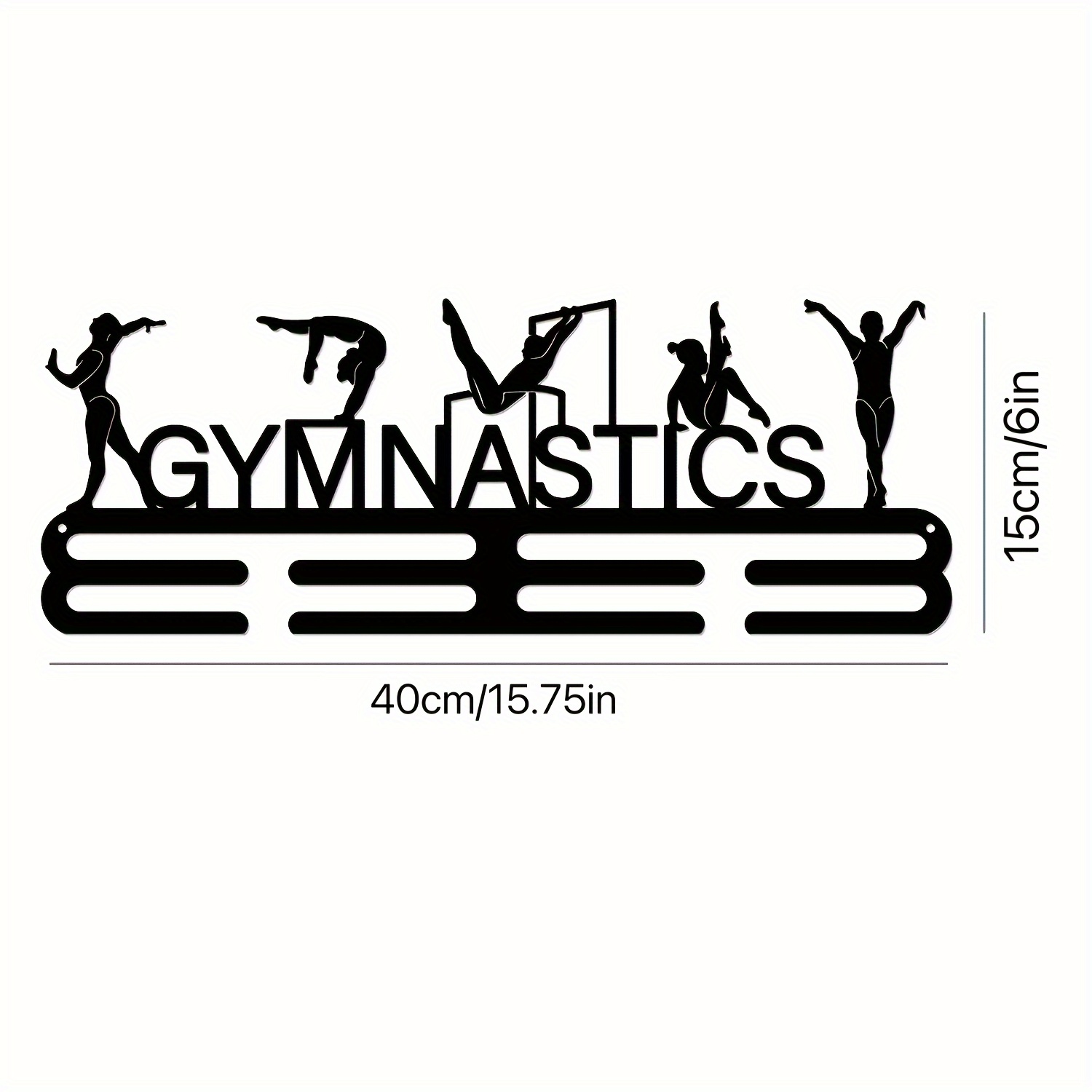 Image of Modern Metal Wall-mounted Gymnastics Medal, Sports-themed Replica Artwork, Suitable For Home And Office Wall Hanging, Indoor Use, Ideal For Christmas, Hanukkah, Thanksgiving, And Graduation Season