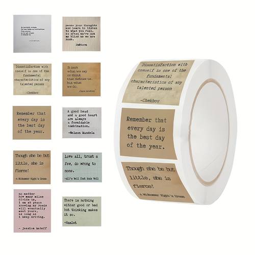 120pcs roll inspirational roll stickers vinyl stickers suitable for laptops bumpers skateboards water bottles computers phones