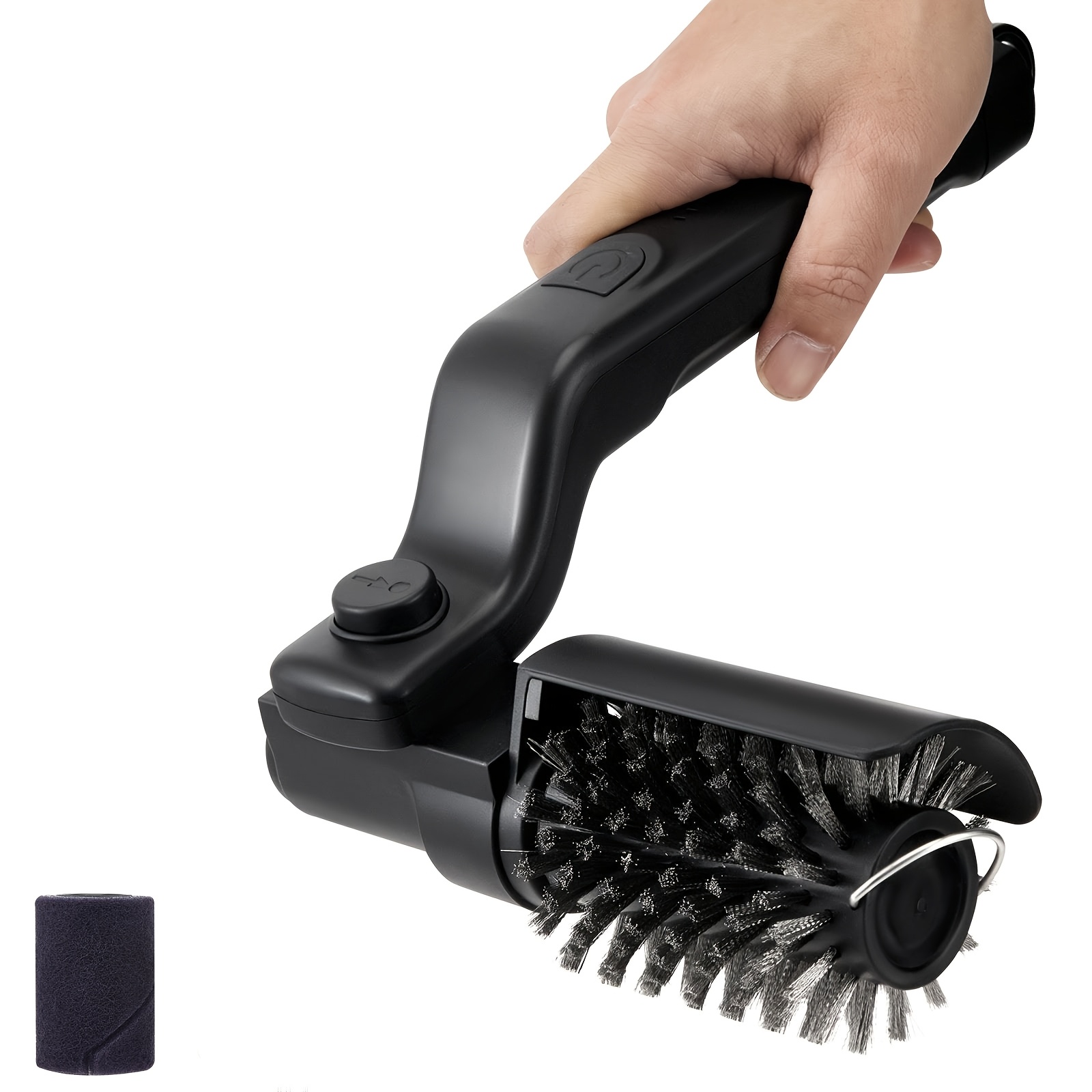 Stainless Steel Grill Brush, 180° Adjustable Head, 3-stage Cleaning, Rust-proof Wire Bristles For Outdoor Bbq, Cast Iron Grates