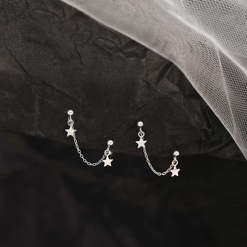 Star Earring Chain & Casual Style Ear Ornaments