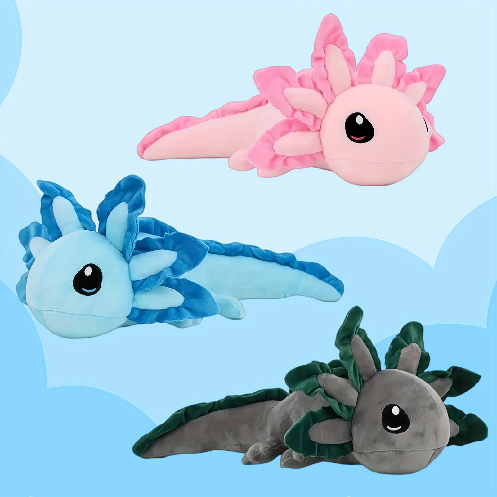 

1pc Adorable Axolotl Plush Toy, Soft Axolotl Stuffed Animals, Adults Gifts Christmas Gifts