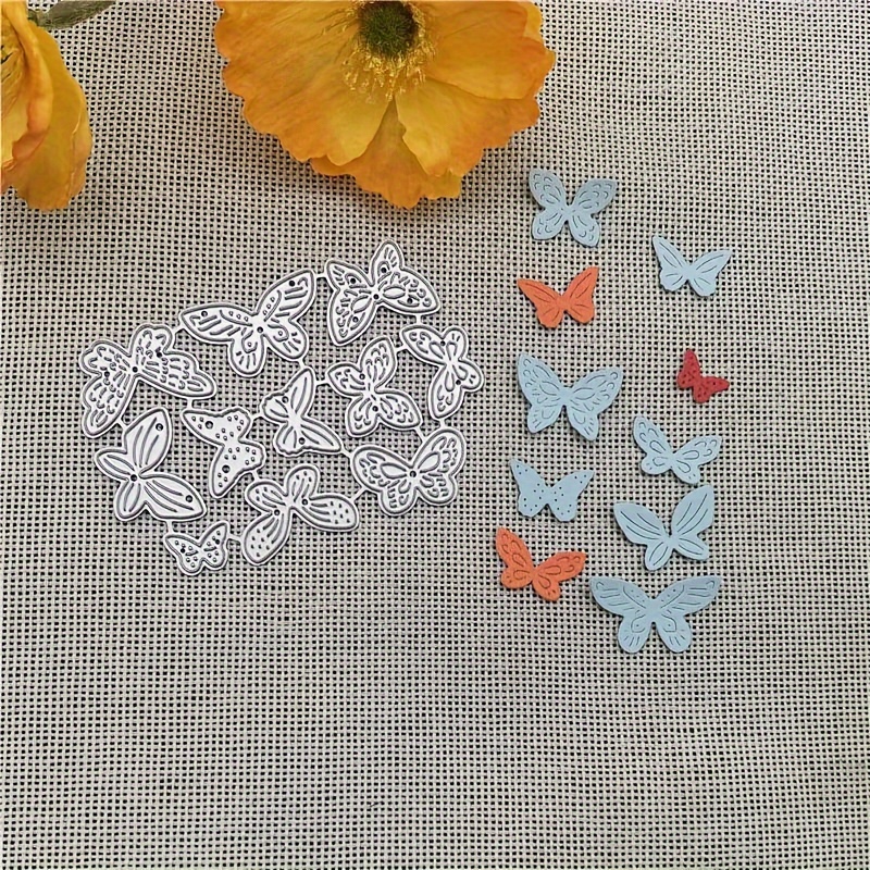 10pcs Butterflies Metal Dies Scrapbooking Metal Cutting Dies Craft Stamps Die Cut Embossing Card Make Stencil Frame