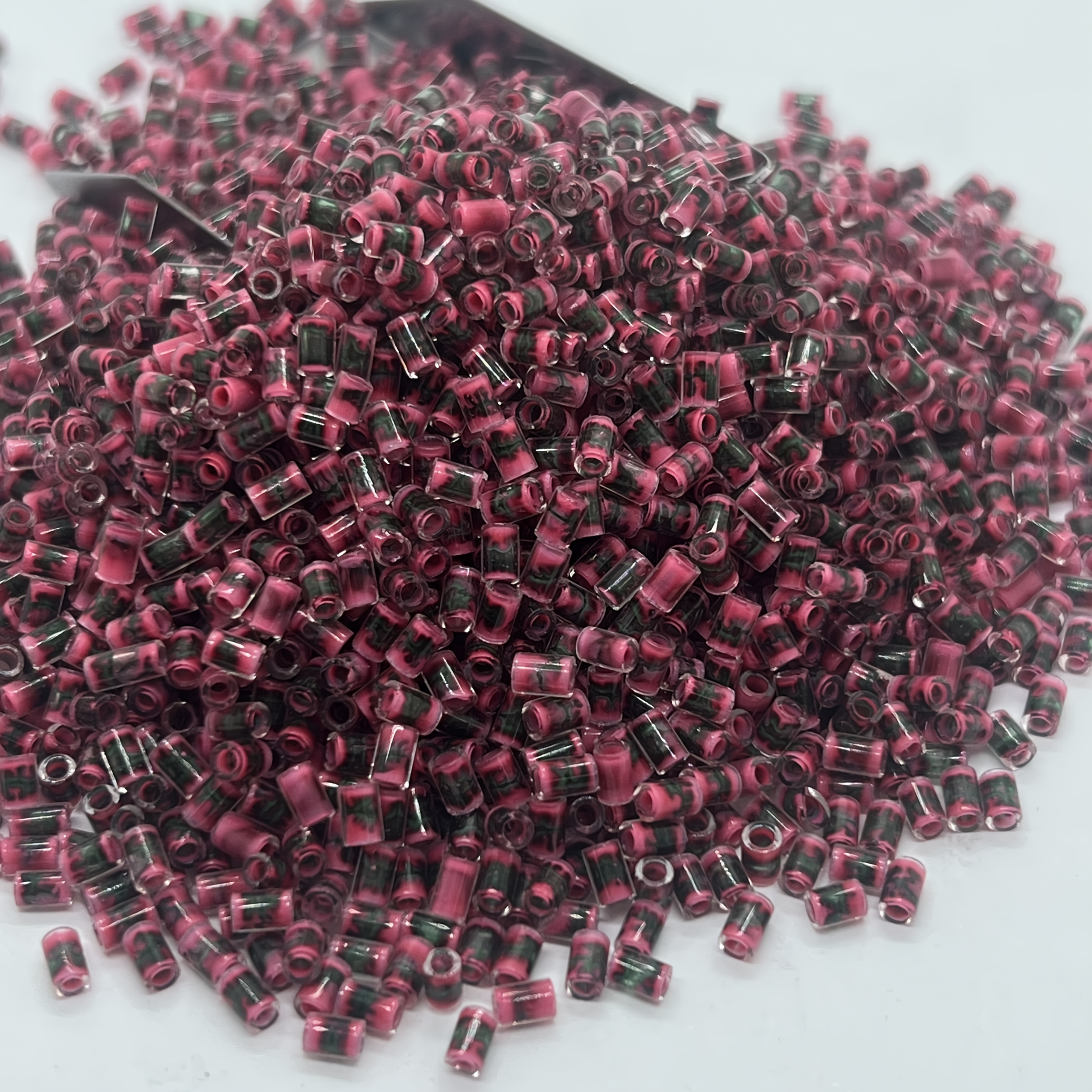 Colorful Bamboo-shaped Glass Bead Set, 320pcs for DIY Jewelry Making