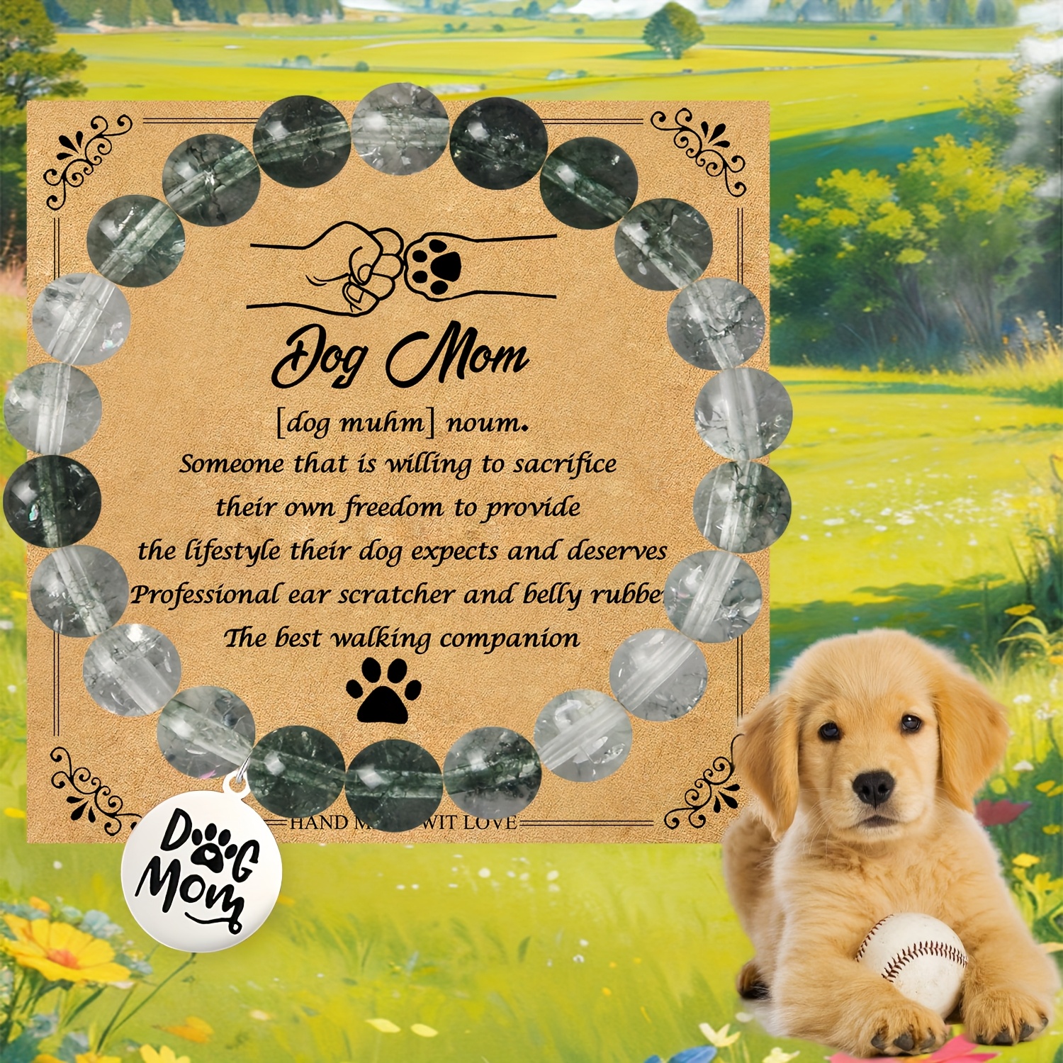 Valentine's Day Natural Stone Bracelet, Everyday Keepsake