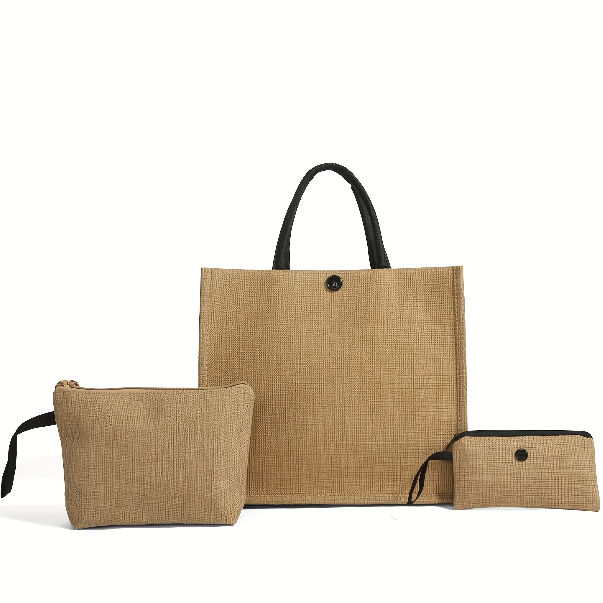 Women's Handbag And Wallet Set: A Simple And Stylish Three-piece Set Featuring A Handbag And Wallet With A Large-capacity Design For Organized Storage Of Daily Essentials, Ideal For Daily And Travel
