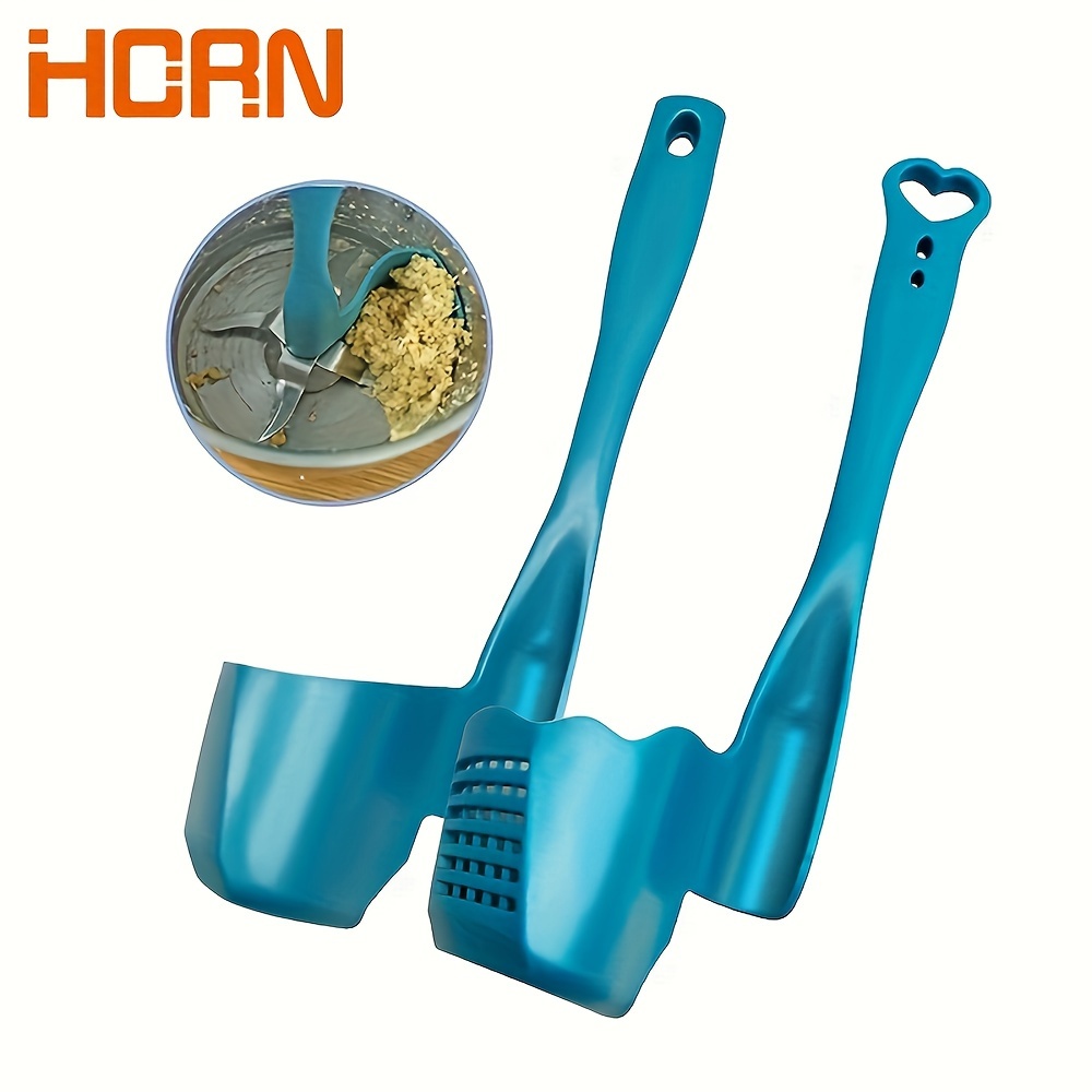 

2pcs Horn Rotary Scrapers For - Abs, Blue, No Required, Ideal For Food & Mixer Feeding, Non-electric, Battery-free, Industrial Tool, For Kitchen Use / Food Preparation Enthusiasts