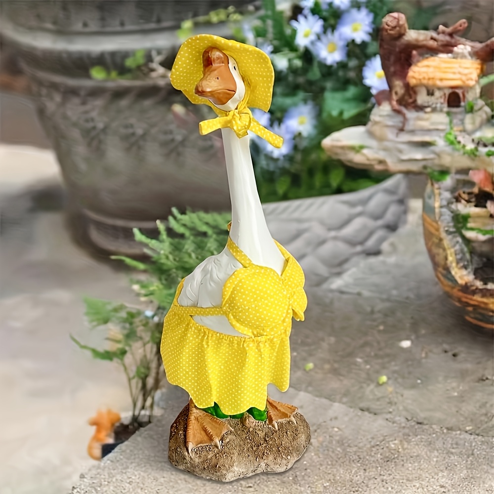1Set Goose Attire 23 Inch Hawaiian Bikini Porch Apparel Lawn Goose Costume  Goose Outfit for Home Statue Holiday Summer Decoration
