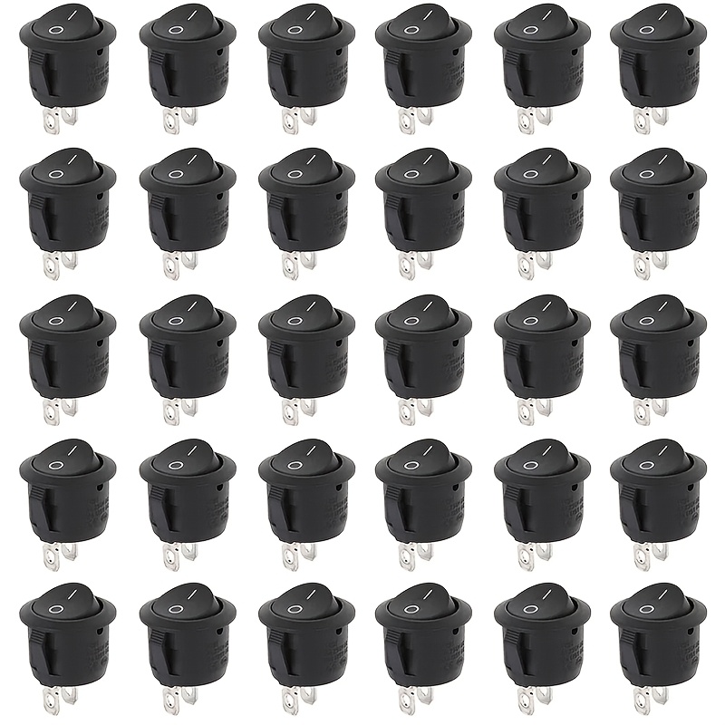 TEMU Interruttore a da barca da 30 pezzi a 2 pin, mini interruttore a per prodotti elettrici