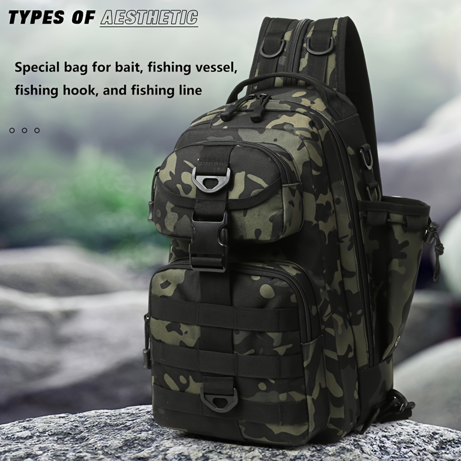 1pc Multifunctional Fishing Backpack Fishing Tackle Bag Large - Temu Canada