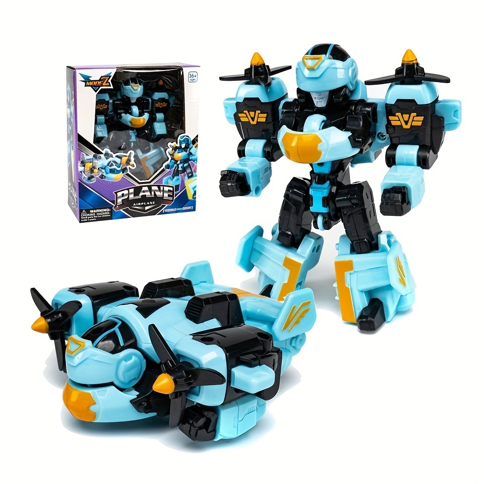 

Transforming Robot Toy, Made Of Abs Material, Manually Transforms Into A Transforming Car Robot With A Cartoon Robot Design It Is An Educational Toy For Children And A Great Birthday Gift