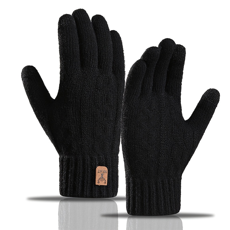 It's Ridic! Black Warm Soft Touchscreen Winter Gloves One Size Fits Most