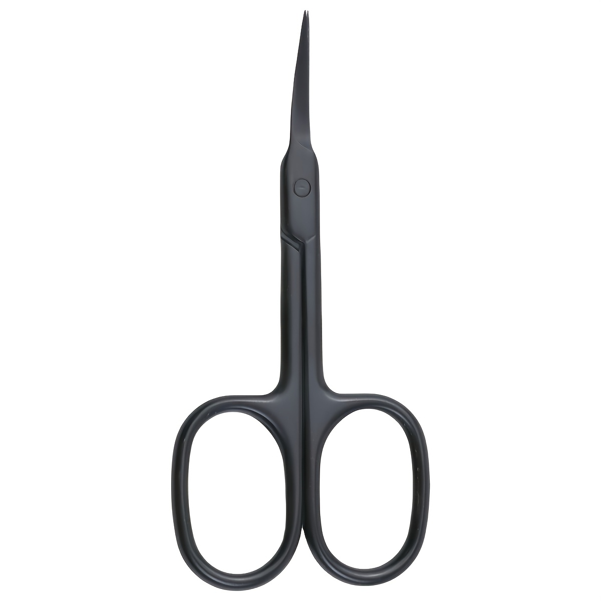 TEMU 1pc Precision Curved Stainless Steel Scissors | | Stainless Steel | Non-slip Grip, Scent-free, Sharp Curved | Beauty Tool For Eyebrows, Nails,