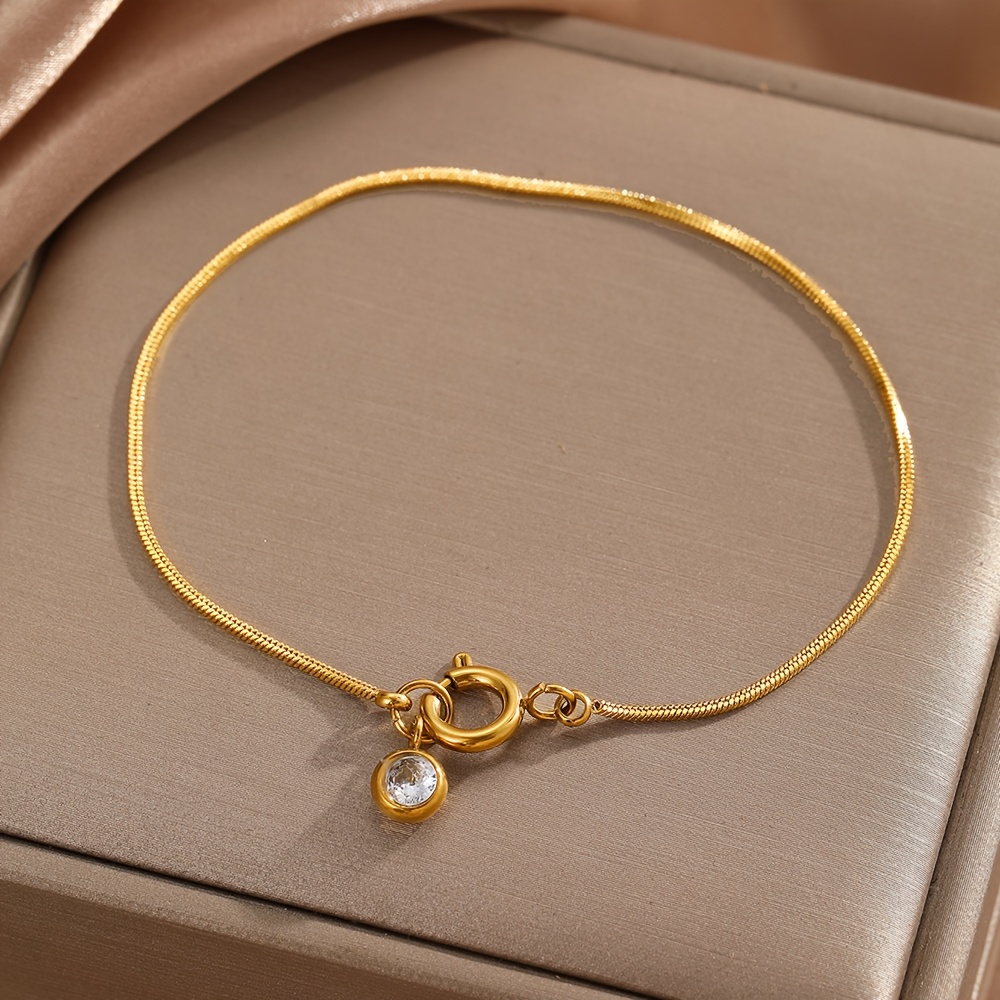 TEMU 1pc Collar de serpiente con colgante de de agua de acero inoxidable, elegante y versátil, diseño personalizado, joyería colgante de serpiente