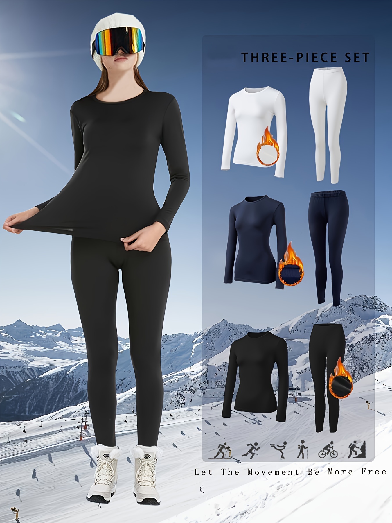 Ropa Térmica Ropa De MontaÃ±a Invierno Conjunto De Ropa Interior