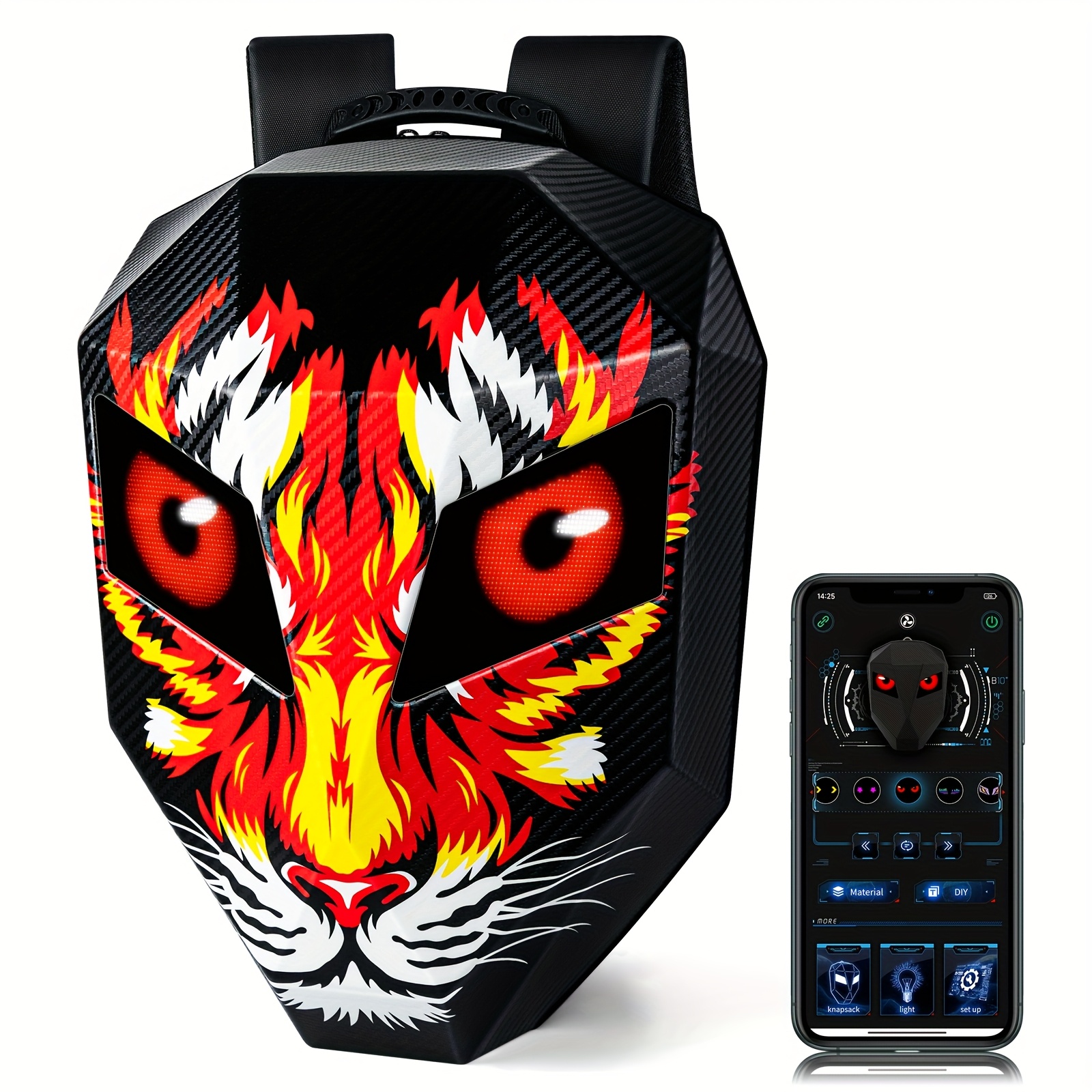 mochila motocicleta knight led mochila conducción Temu Mexico