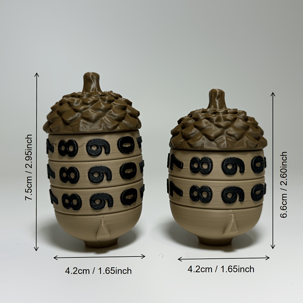 Acorn-Shaped Digital Dial Counter for RPGs, Game Accessory