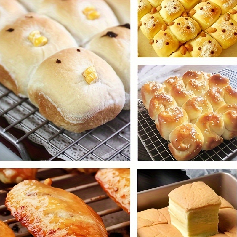 Molde Rectangular Para Pan De Acero Al Carbono 8x4 Pulgadas - Antiadherente, Dorado, Ideal Para Hornear Pan, Pasteles Y Lasaña